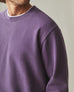 Men's Vintage Wash Relaxed French Terry Crew - Deep Purple